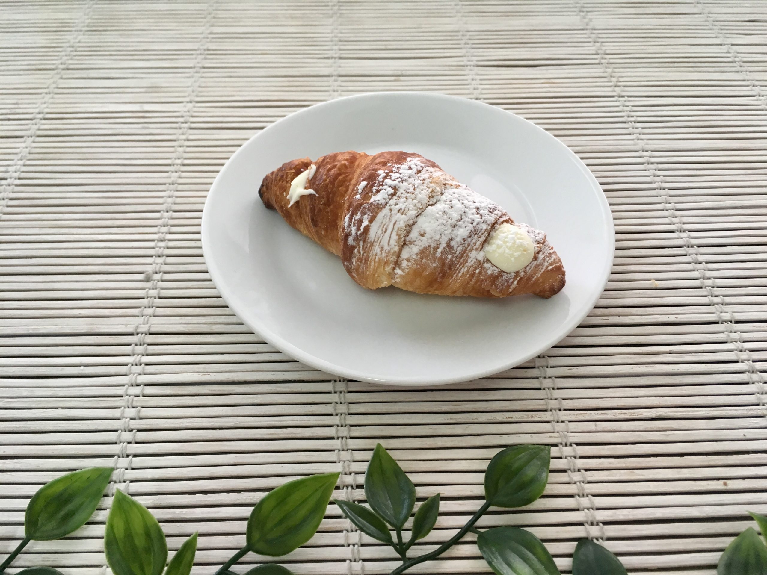 mini croissant choco blanco