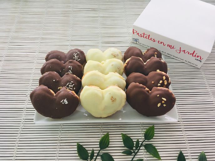 pack 16 palmeritas rellenas