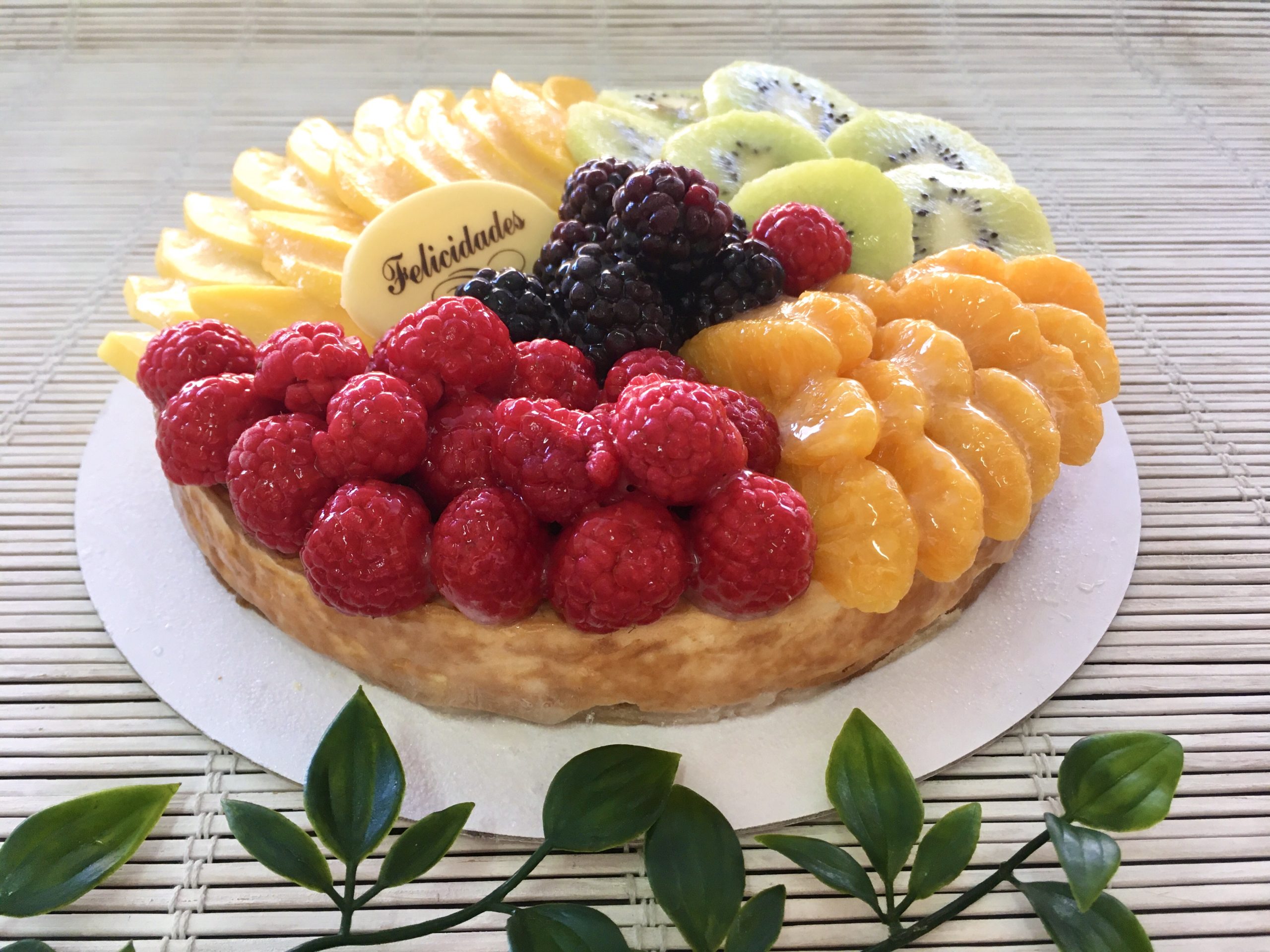 tarta queso y frutas